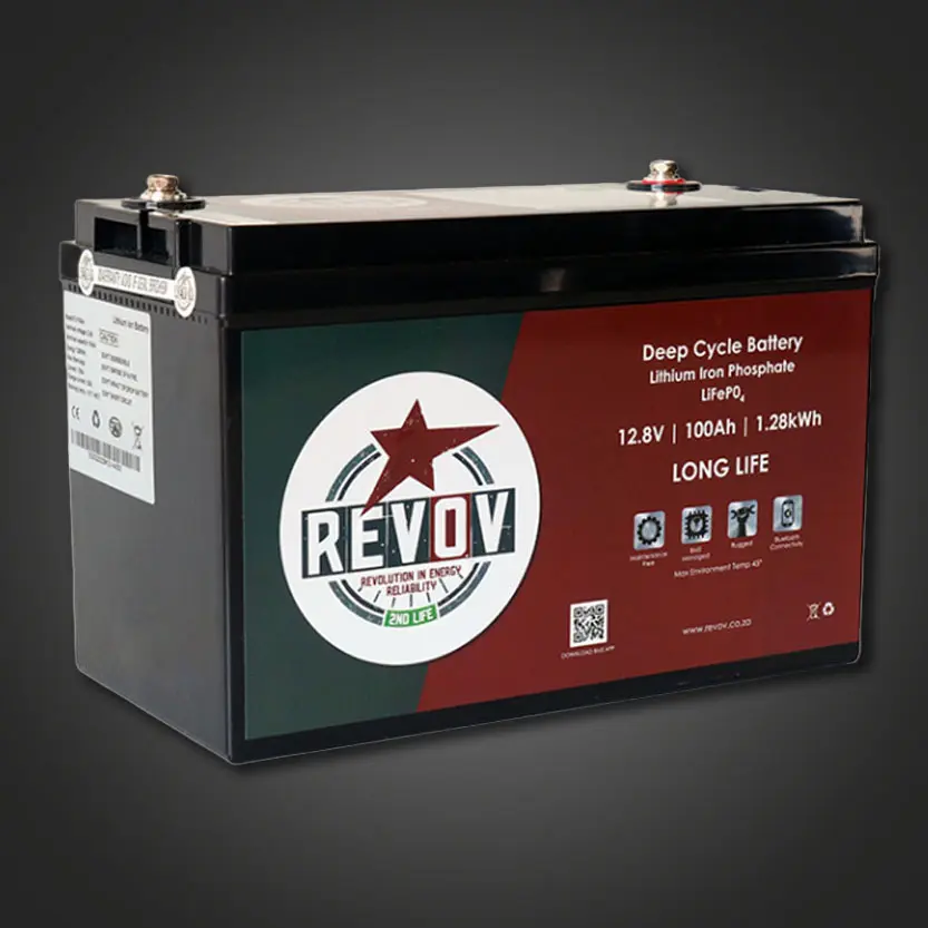Revov 12V 100ah LiFePO4 battery