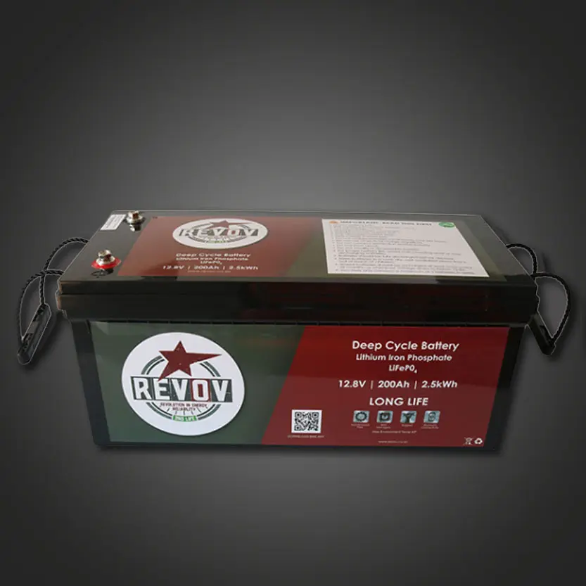 Revov 12V 200ah LiFePO4 battery 