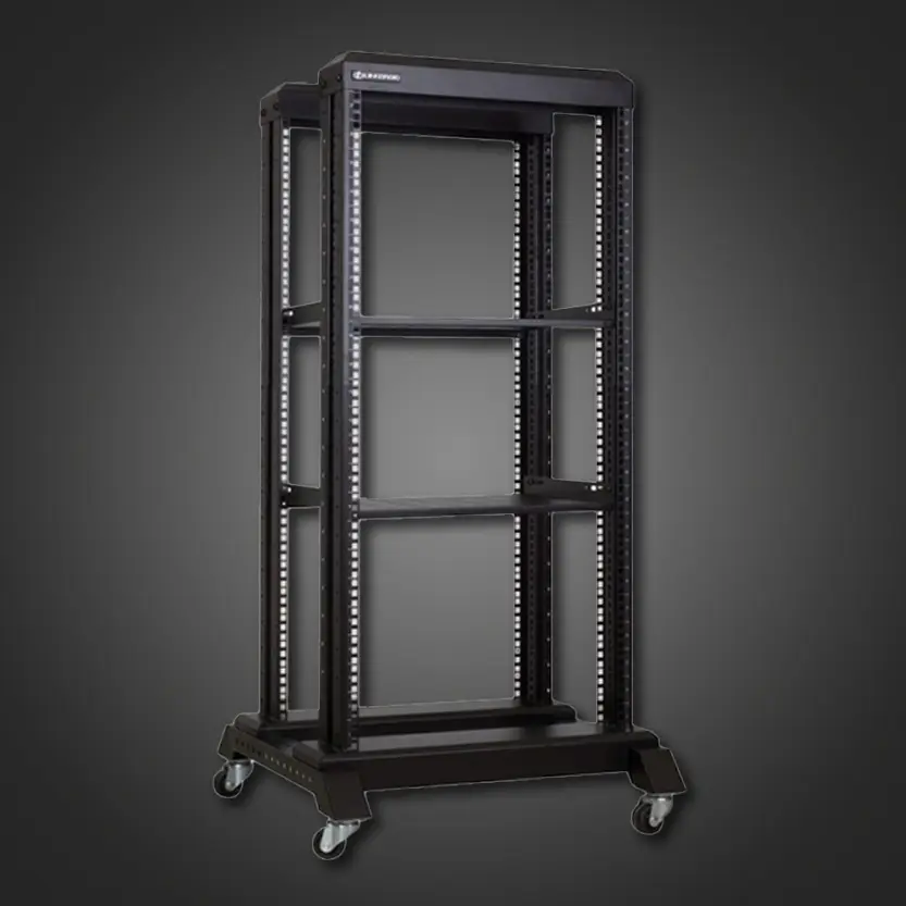 Linkbasic 22U 600 Deep Cabinet Open Rack & 2 Shelves