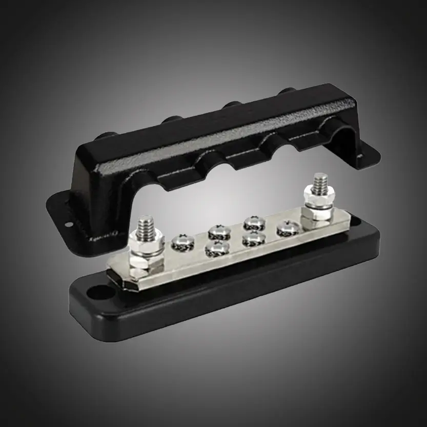 Victron Busbar 250A 2P with 12 screws +cover 